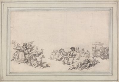 Patinando en el Serpentine de Thomas Rowlandson