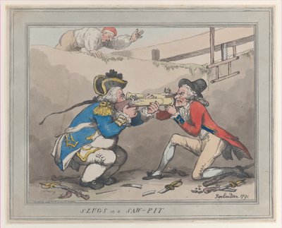 Babosas en un Pozo de Sierra, 28 de octubre de 1791 de Thomas Rowlandson