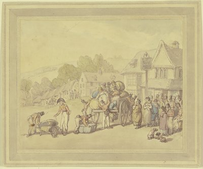 Soldados en una taberna de Thomas Rowlandson