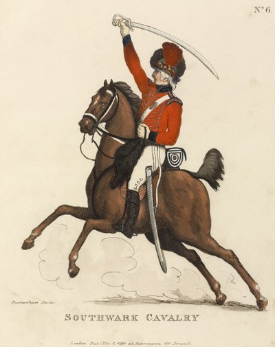 Caballería de Southwark, c.1799 de Thomas Rowlandson