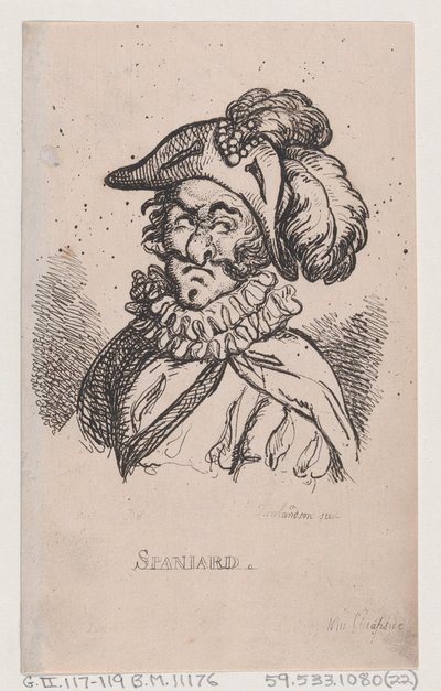 Español, abril 1808 de Thomas Rowlandson