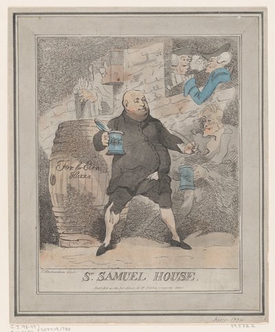 Sr. Samuel House, [1780] reeditado 1786-91 de Thomas Rowlandson
