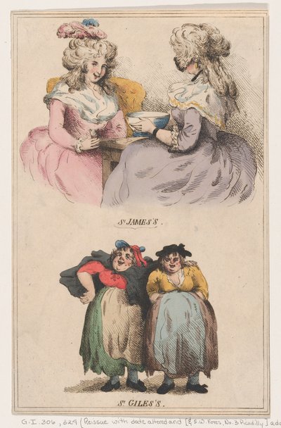 San Jaime y San Gil, 1 de diciembre de 1791 de Thomas Rowlandson