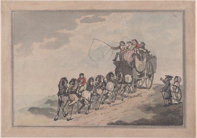 Diligencia y seis, 1786-93 de Thomas Rowlandson