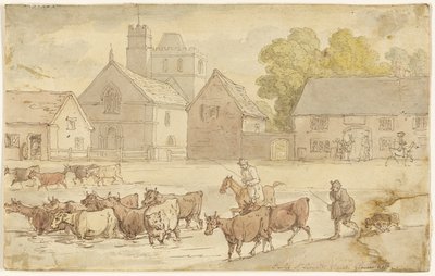 Iglesia de Stanley St. Leonard, Gloucestershire de Thomas Rowlandson