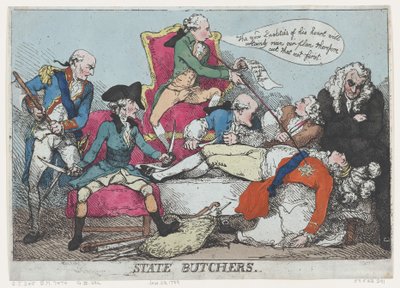 Carniceros del estado, 28 de enero de 1789 de Thomas Rowlandson
