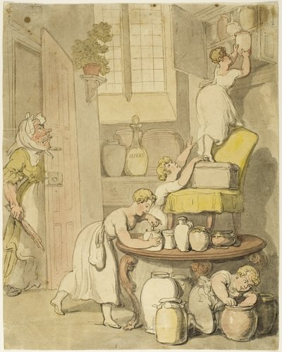 Robando las conservas de Thomas Rowlandson