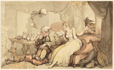 Estudio para La Luna de Miel de Thomas Rowlandson