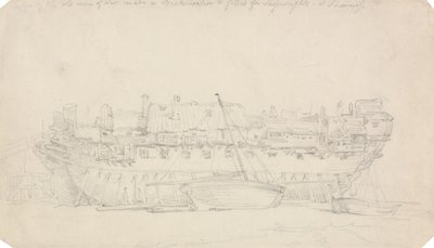 Estudio de un Hulk de Thomas Rowlandson