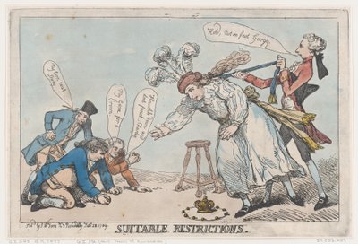 Restricciones Adecuadas, 28 de enero de 1789 de Thomas Rowlandson
