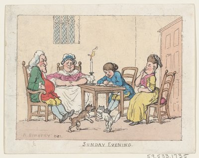 Noche de Domingo de Thomas Rowlandson