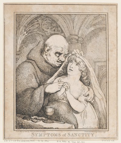 Síntomas de santidad, 28 de febrero de 1800 de Thomas Rowlandson