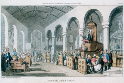 Predicación de la Sintaxis, 1813 de Thomas Rowlandson