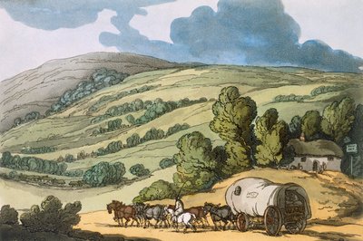 Valle de Taunton, Somersetshire, pub. 1822 de Thomas Rowlandson