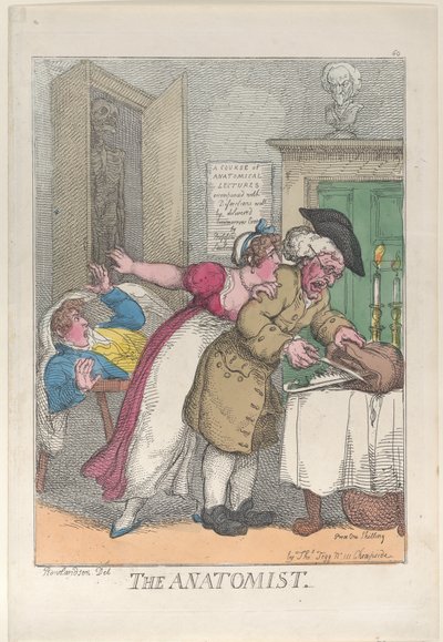 El Anatomista, 12 de marzo de 1811 de Thomas Rowlandson