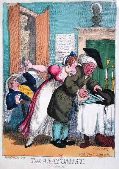El Anatomista, publicado por Thomas Tegg de Thomas Rowlandson