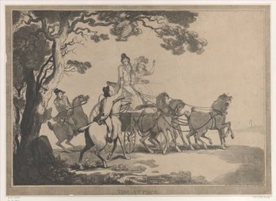 El ataque, 1 de marzo de 1791 de Thomas Rowlandson