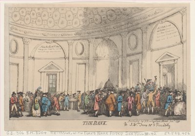 El banco, enero 1792 de Thomas Rowlandson