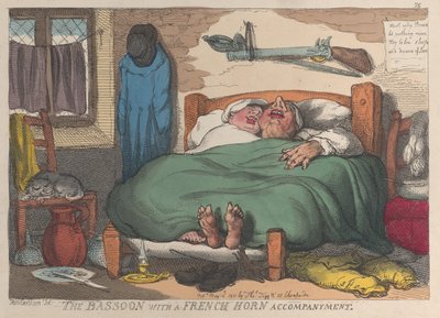 El fagot con acompañamiento de trompa, 16 de mayo de 1811 de Thomas Rowlandson