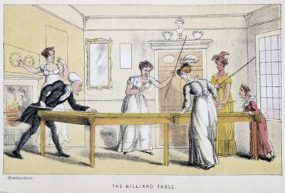 La mesa de billar en Doctor Syntax