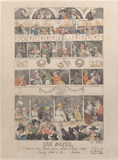 Las cajas, 12 de diciembre de 1809 de Thomas Rowlandson