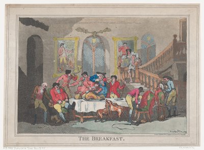 El Desayuno, 1 de febrero de 1789 de Thomas Rowlandson