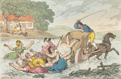 El Cartero y los Gitanos, 10 de mayo de 1815 de Thomas Rowlandson