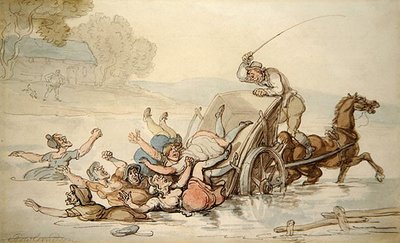 El Cartero y los Gitanos de Thomas Rowlandson