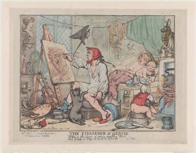 La cámara del genio de Thomas Rowlandson