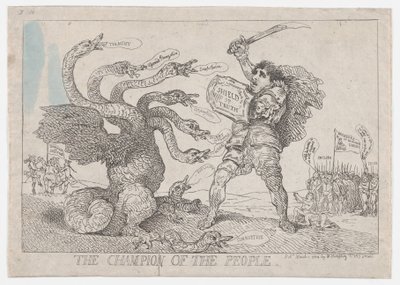 El campeón del pueblo, 11 de marzo de 1784 de Thomas Rowlandson