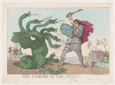 El campeón del pueblo, 11 de marzo de 1784 de Thomas Rowlandson