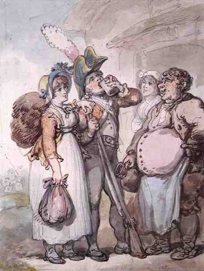 Los Encantos de un Abrigo Rojo de Thomas Rowlandson