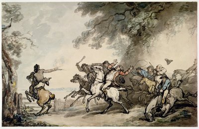 La caza del bandolero, c.1790 de Thomas Rowlandson