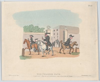 La Puerta del Colegio, 1 de mayo de 1803 de Thomas Rowlandson
