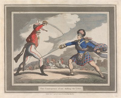 Las consecuencias de no cambiar la pierna de Thomas Rowlandson
