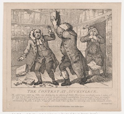 El Concurso en Auckinleck Bellezas Pintorescas de Boswell, Parte Segunda, 10 de junio de 1786 de Thomas Rowlandson