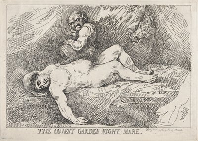 La pesadilla de Covent Garden de Thomas Rowlandson