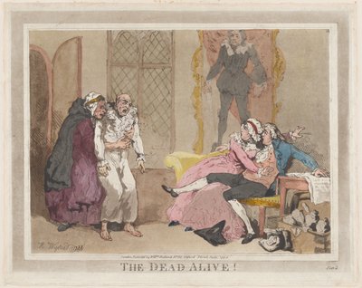 El muerto vivo, julio 1795 de Thomas Rowlandson