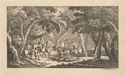 La Muerte - Caza de Zorros - Una Escena de Paisaje, 1787 de Thomas Rowlandson