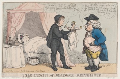 La Muerte de Madame Republique de Thomas Rowlandson