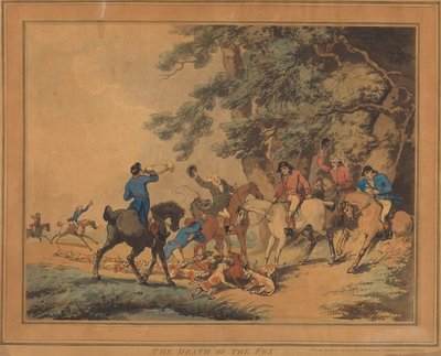 La muerte del zorro de Thomas Rowlandson