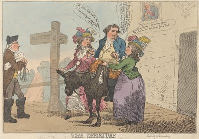 La partida de Thomas Rowlandson