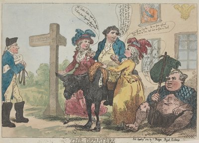 La partida de Thomas Rowlandson