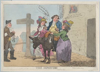 La partida, 29 de abril de 1784 de Thomas Rowlandson