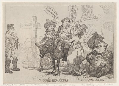 La partida, 29 de abril de 1784 de Thomas Rowlandson