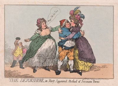 El Devonshire, o el Método Más Aprobado para Asegurar Votos de Thomas Rowlandson