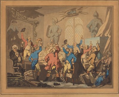 La cena de Thomas Rowlandson