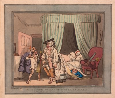 El Doctor Llamado o la Falsa Alarma de Thomas Rowlandson