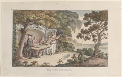 La penitente justa, de The Vicar of Wakefield de Thomas Rowlandson