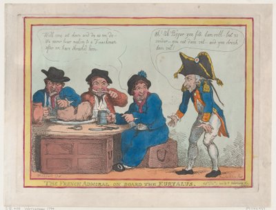 El almirante francés a bordo del Euryalus, 11 de diciembre de 1803 de Thomas Rowlandson